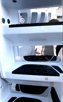 KIT INOX BATTITACCO INTERNO PEDANA MERCEDES 2012 Pz.6