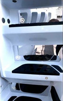 KIT INOX BATTITACCO INTERNO PEDANA MERCEDES 2012 Pz.6