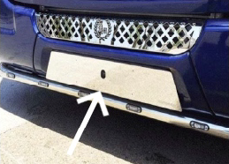 LAMIERA INOX PORTATARGA SCANIA CON GRIFFIN