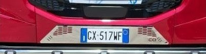 LAMIERA INOX TARGA SEMPLICE IVECO SWAY