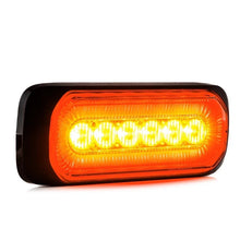 Luce di emergenza a LED + anello Halo, ambra-rossa 12-24v