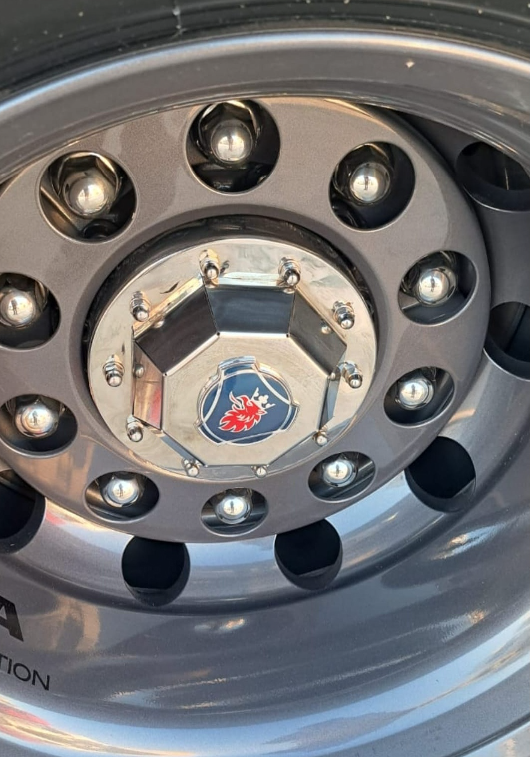 COPPIA MOZZETTINI ANTERIORI SCANIA R CON LOGO