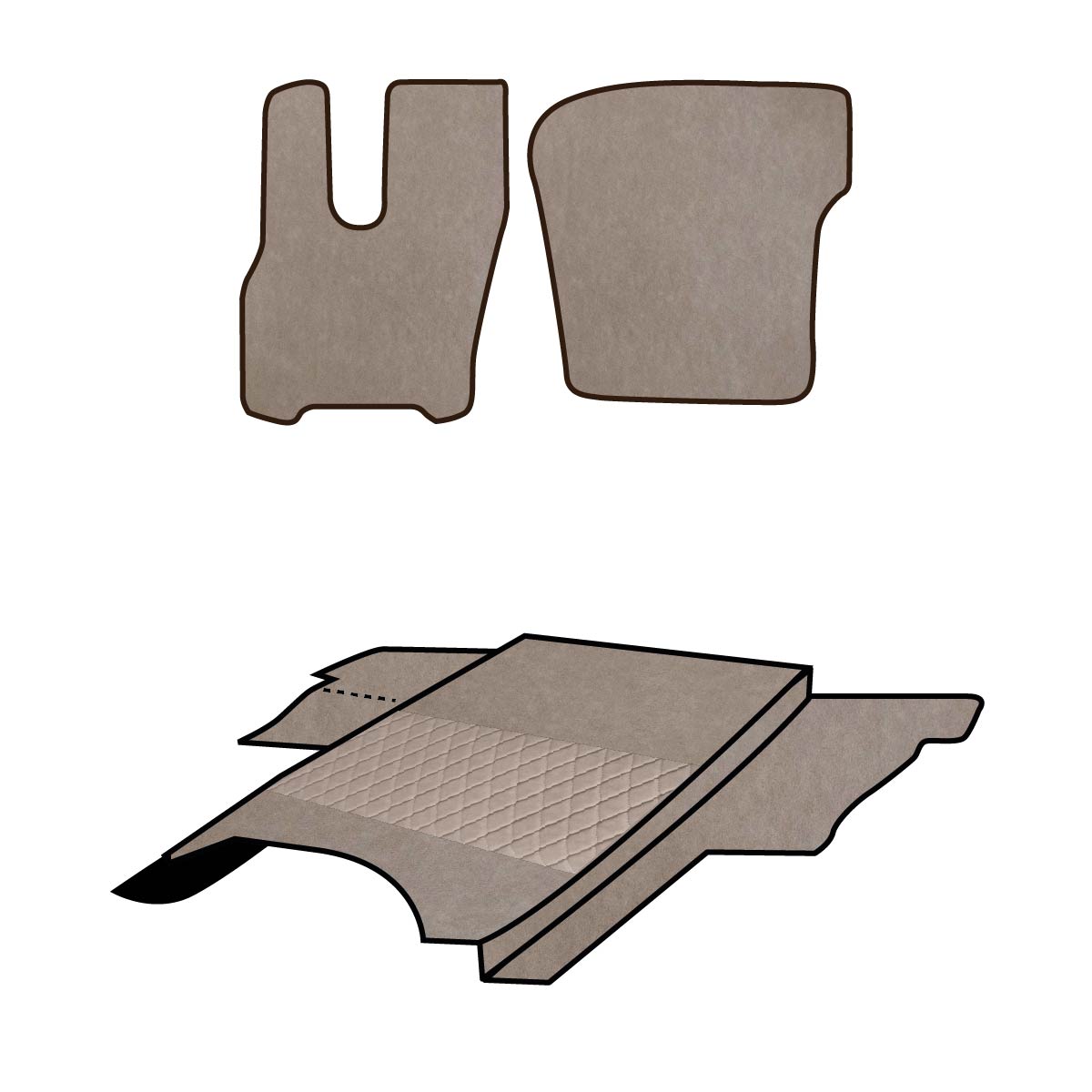 SET COPRICOFANO E TAPPETI - DAF XG+ - NEW ROAD