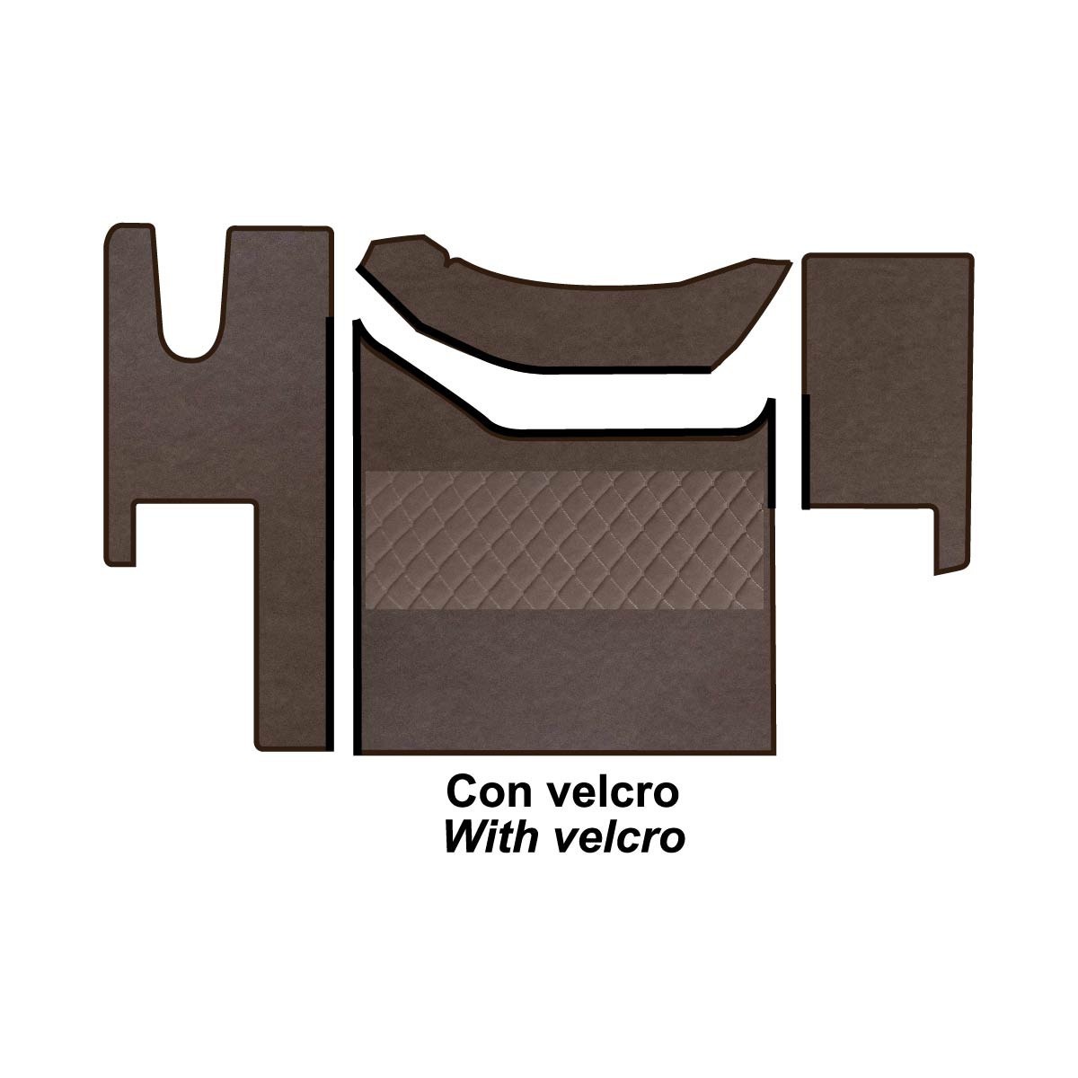 SET COPRICOFANO E TAPPETI - RENAULT T HIGH SLEEPER NEW ROAD