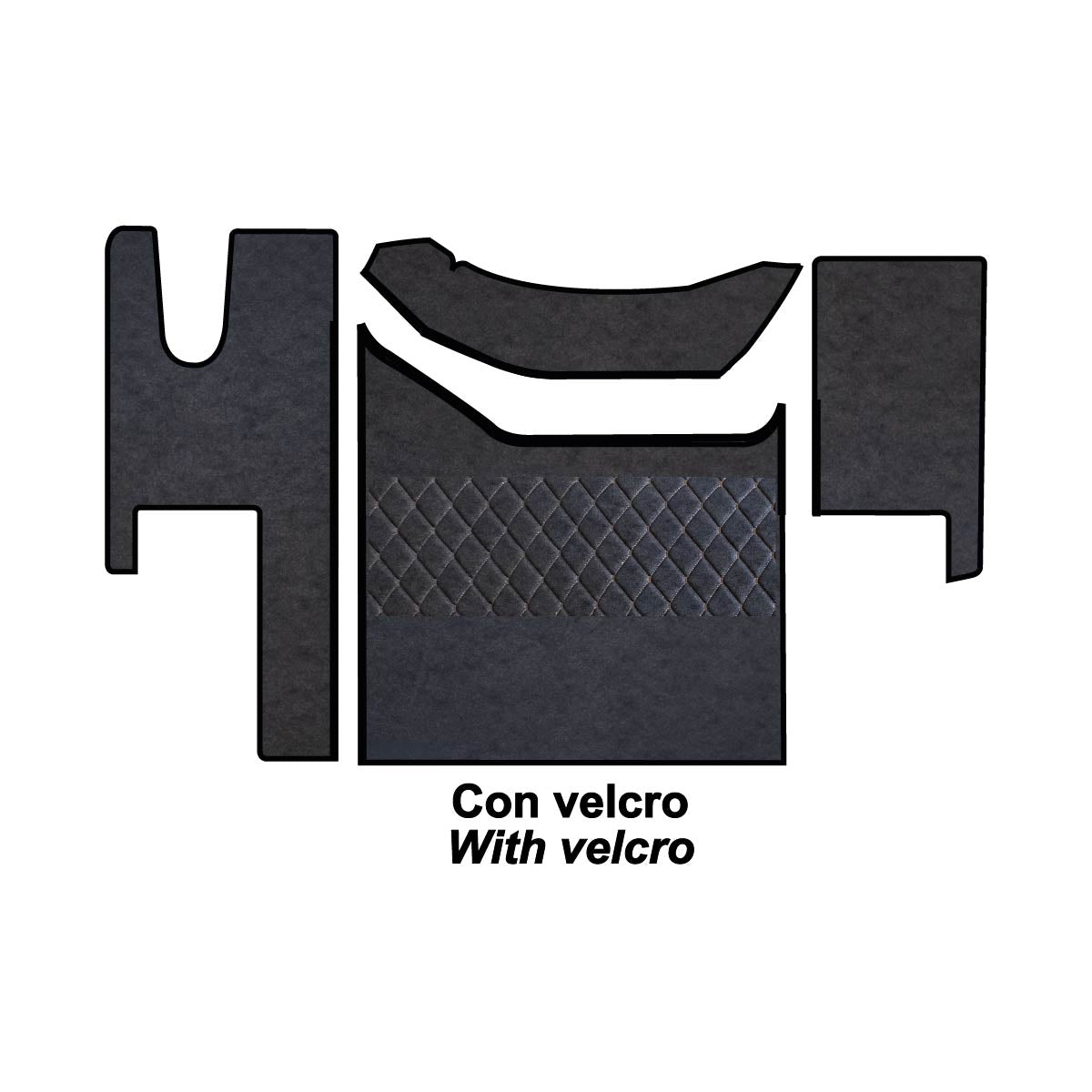 SET COPRICOFANO E TAPPETI - RENAULT T HIGH SLEEPER NEW ROAD