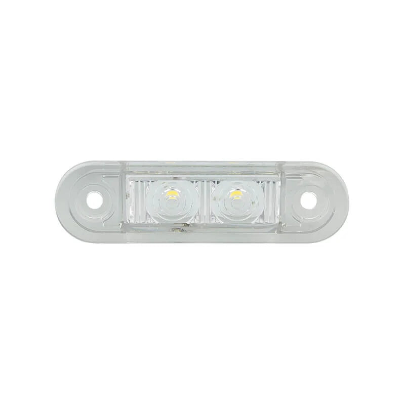 Luce di posizione a LED bianca montata ad incasso | 12-24v | 20cm di cavo | 7922WMB