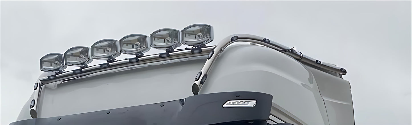 BULLBAR TETTO INOX DIAM. 60 PROLUNGATO 3 PEZZI SWAY