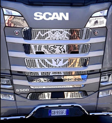 KIT INOX  FRONTALE KING LED SCANIA S PZ.9