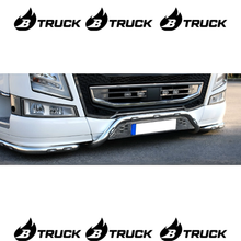 BULLBAR PORTATARGA INOX VOLVO CON TUBO CENTRALE DIAM. 60