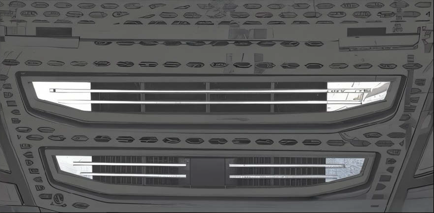 COPPIA RIV. INTERNO GRIGLIA RADIATORE VOLVO FH PZ.2 INTERI EURO. 6