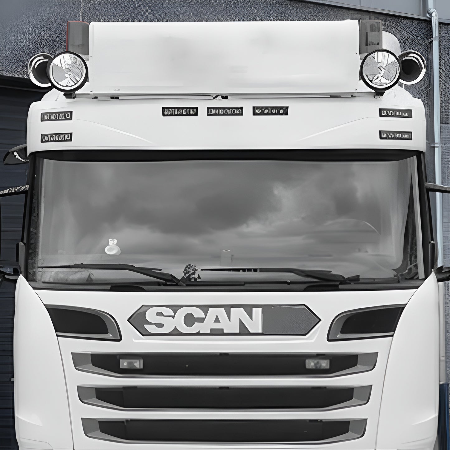 VISIERA PER PARASOLE COMPLETO CON PRESA A 7 LED SCANIA STREAMLINE