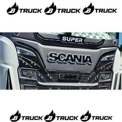 COPPIA CIGLIA LED BIANCO PLEX NERO SCANIA S