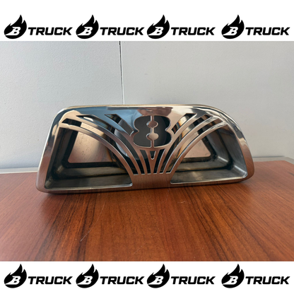 TERMINALE INOX DI SCARICO PER SCANIA STREAMLINE CON GRIGLIA/GRIFONE