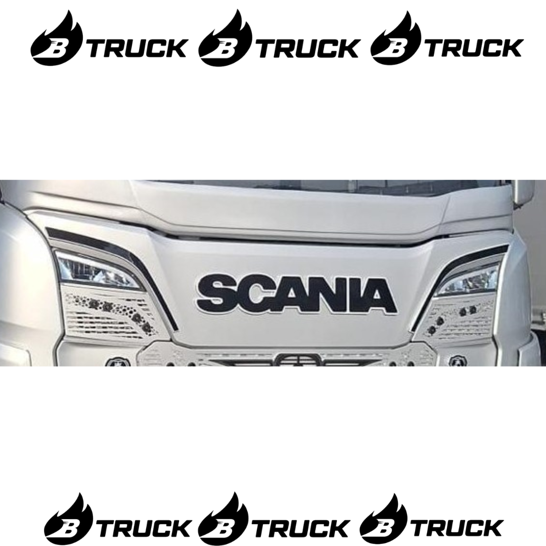 COPPIA CIGLIA LED BIANCO PLEX NERO SCANIA S