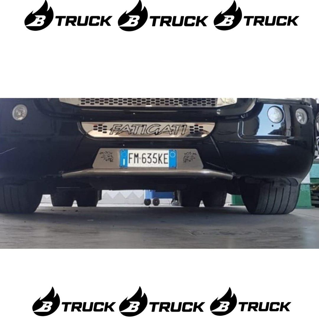 KIT PORTATARGA INOX DIAM.40 SCANIA R2010 C/GRIFFIN CON LED COMPRESI
