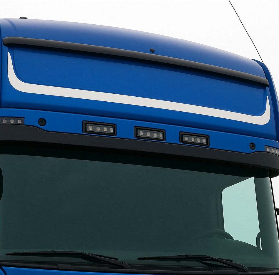 CORNICE INOX SUPERIORE CABINA FRONTALE SCANIA