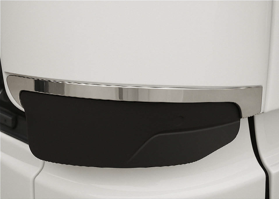 COPPIA RIVESTIMENTO INOX SU DEVIATORI SCANIA STREAMLINE