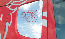 COPPIA LOGO GRIFFIN-V8 INTERNO FINESTRA LATER. SCANIA