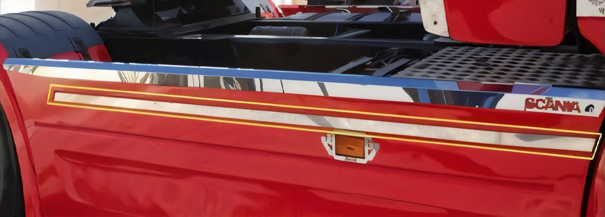 COPPIA FASCIE INTERNO CARENA SCANIA 2010