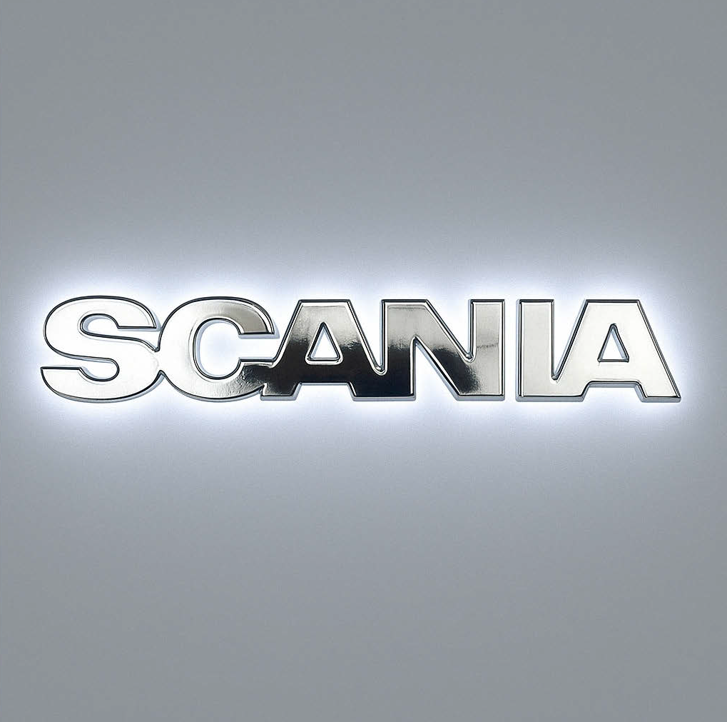 SCRITTA SCANIA ILLUMINATA