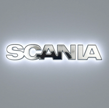 SCRITTA SCANIA ILLUMINATA