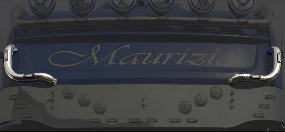 COPPIA BAFFO SUPERIORE VISIERA SCANIA DIAM.60