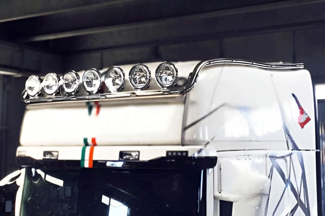 BULLBAR TETTO INOX SCANIA PROLUNGATO