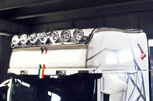BULLBAR TETTO INOX SCANIA PROLUNGATO