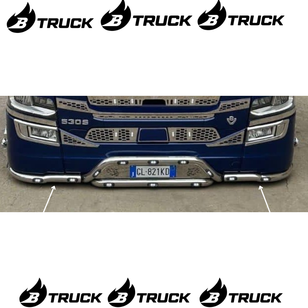COPPIA BULLBAR SOTTOPARAURTI SCANIA PZ.2  DIAM.60