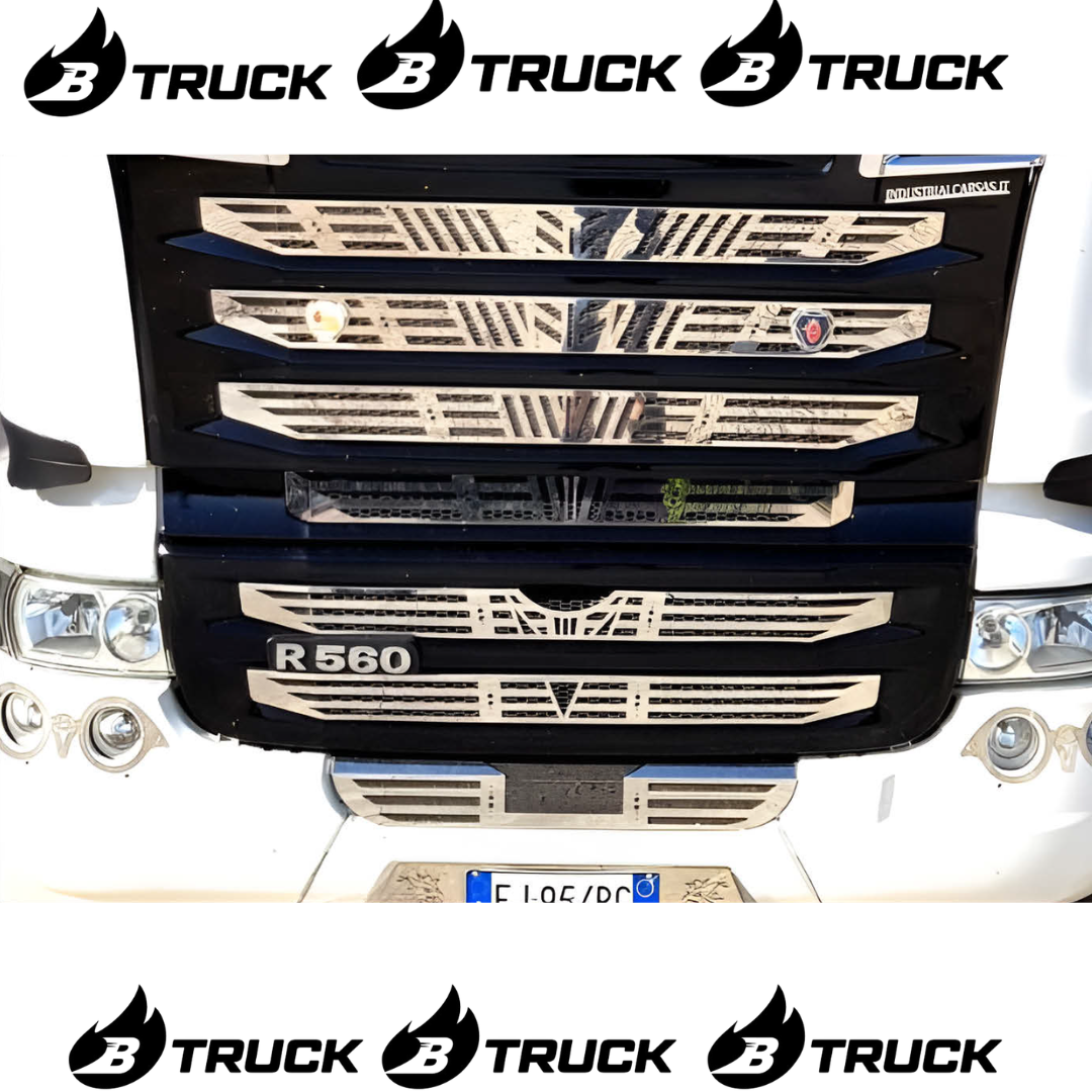 KIT INOX SCANIA R 2010 CON FORI LED ARROW PZ.9