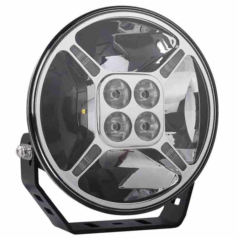 Faretto a LED cromato con luci diurne | 12.000 lumen | 9-36v | WD-80120C.1