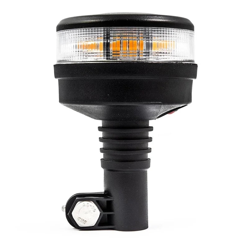 Lampeggiante a LED R65 ambra con lente chiara | 12-24v | base DIN | S07ZL602AC