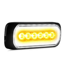 Luce di emergenza a LED + anello Halo, ambra-bianco 12-24v