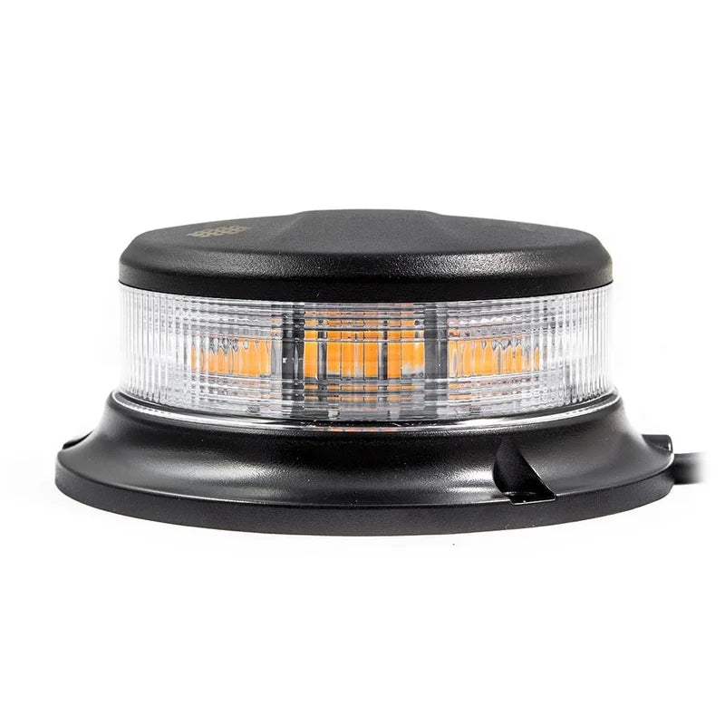 Lampeggiante a LED | ambra | con lente chiara | 12-24v | R65 | 3 bulloni | S07ZL601AC