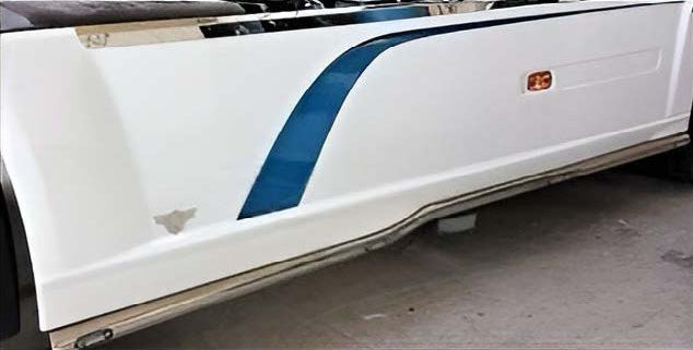 BULL BAR DRITTO SOTTOCAR ENA DAF XF CON LAMIERA FORATA