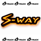 SCRITTA SWAY IN 3D ILLUMINATA ADATTA PER FRONTALE E CARENE