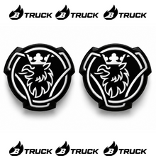 LOGHETTINI ESTERNI IN PLEX LOGO SCANIA GRIFONE BIANCO E NERO