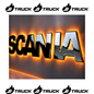 SCRITTA SCANIA ILLUMINATA