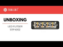 Luce di emergenza ultrapiatta a LED 4 LED | R65 | Ambra | Cavo 175 cm. | 10-30v | S11F4002-225