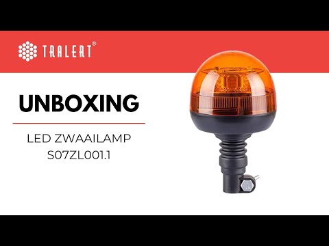 Lampeggiante a LED ambra | R65 | con staffe di fissaggio Flexi DIN | 12-24v | S07ZL001.1