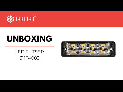 Luce di emergenza a LED ultrapiatta e sottile 4 LED | R65 | Ambra | 10-30v | S11F4002