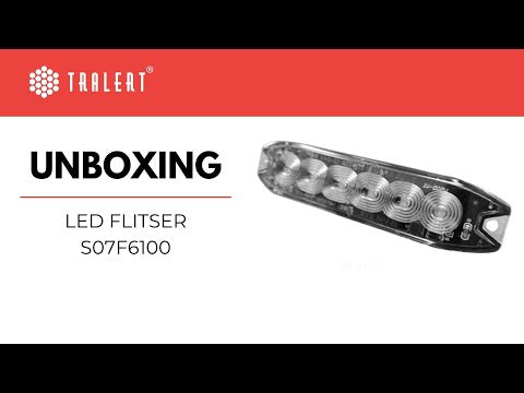 R65 Luce di emergenza a LED sottile 6 LED Ambra 10 - 30V | S07F6100.1