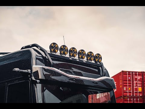 LED Ypsilon 12LED bianco-ambra con luce di emergenza a LED 8000lm - Cavo da 3m | WD-12080.1