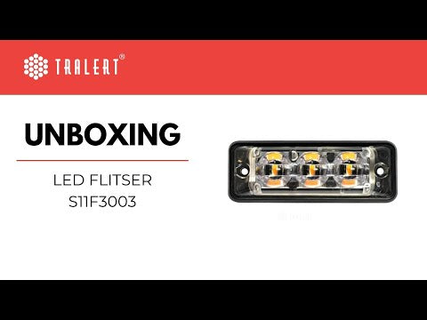 Luce di emergenza a LED ultrapiatta e sottile | 3 LED | Ambra | 10-30v | S11F3003