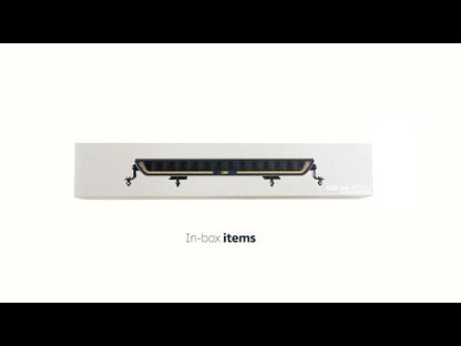 Barra faro da lavoro OZZ WB1 R65 con luce di emergenza montata ad incasso